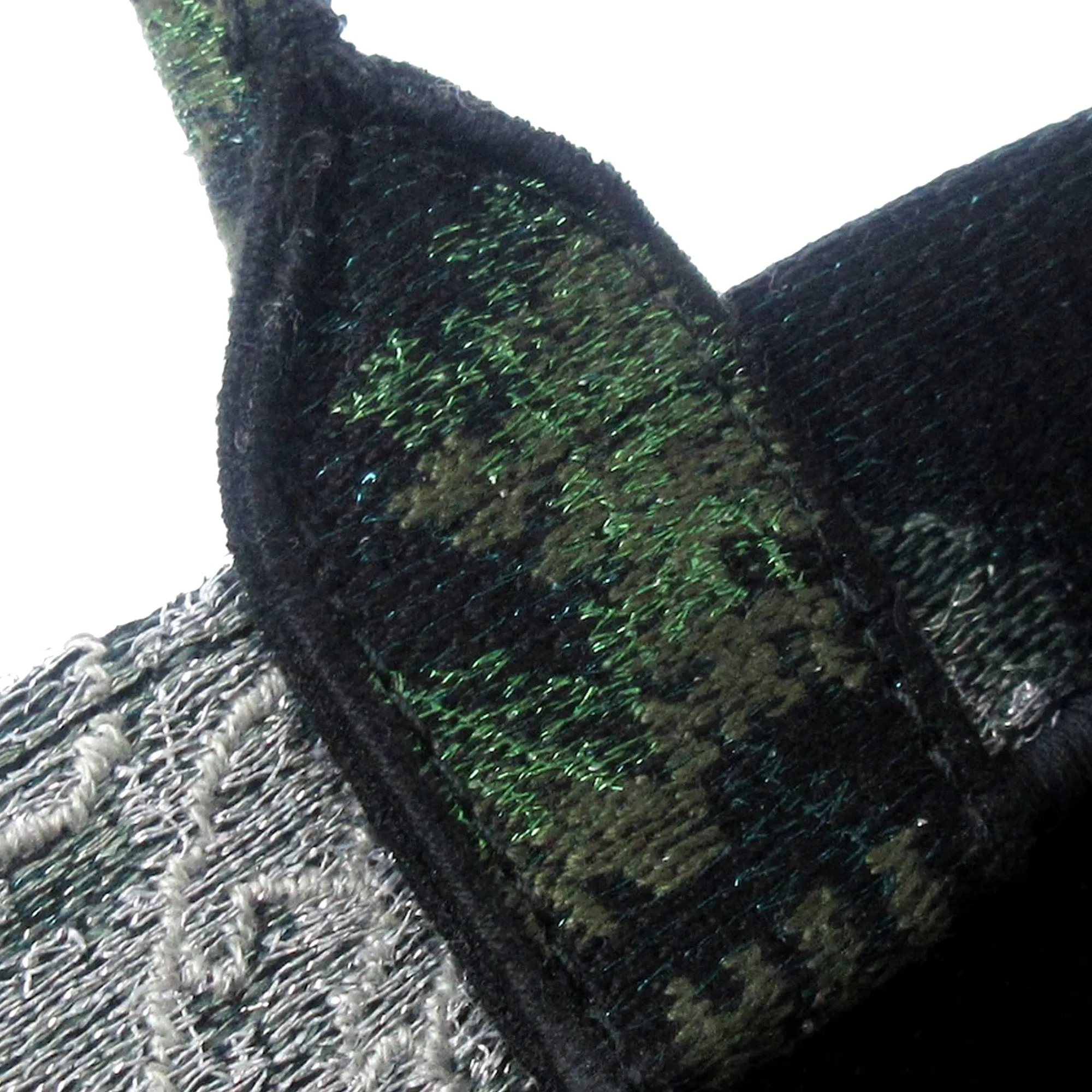 Green Dior Tie Dye Vertical Book Tote