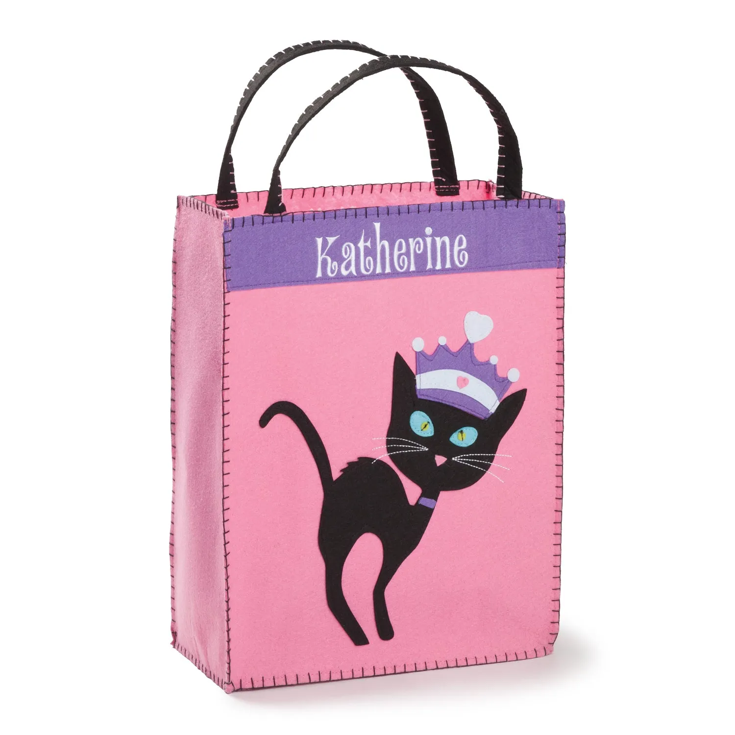 Groovy Cat Personalized Halloween Trick-or-Treat Bag