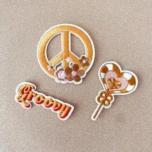 Groovy Clothing Patches | Iron On