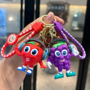 Groovy Fruits 3D Keychain