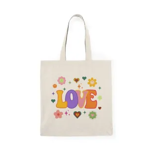 Groovy Love Beach Tote Bag