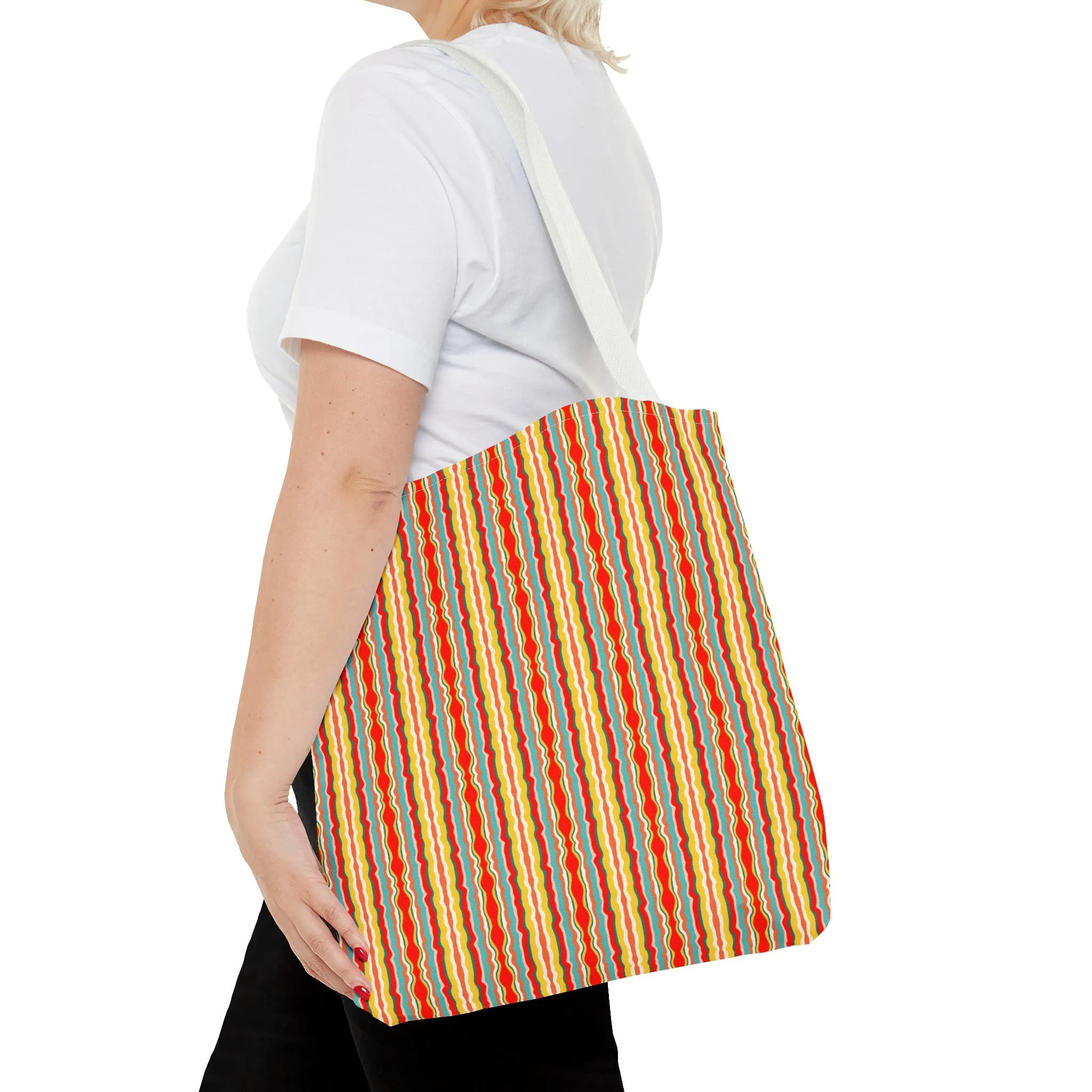 Groovy Stripes Tote Bag