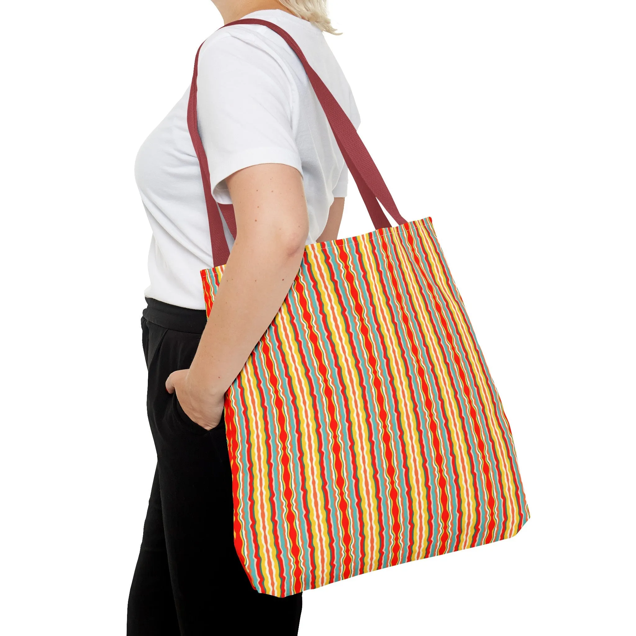 Groovy Stripes Tote Bag