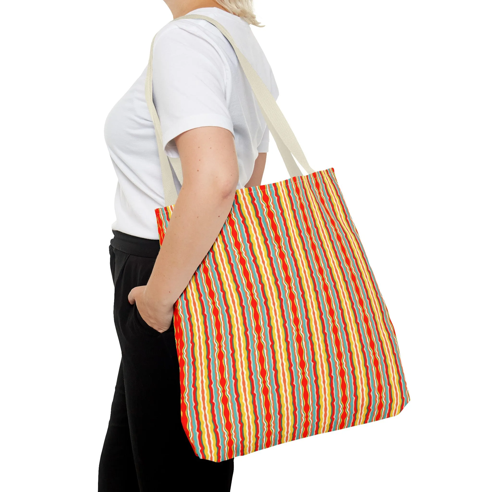 Groovy Stripes Tote Bag