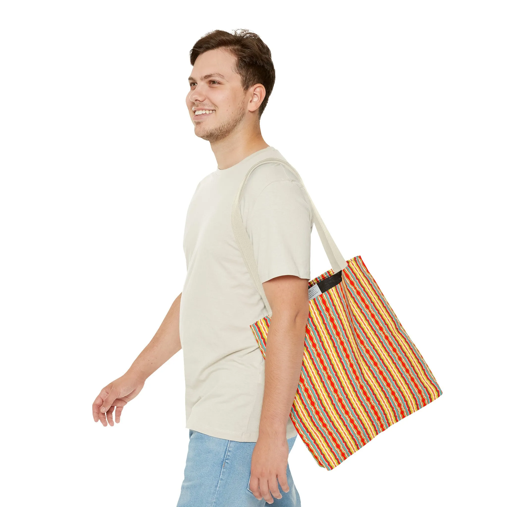 Groovy Stripes Tote Bag