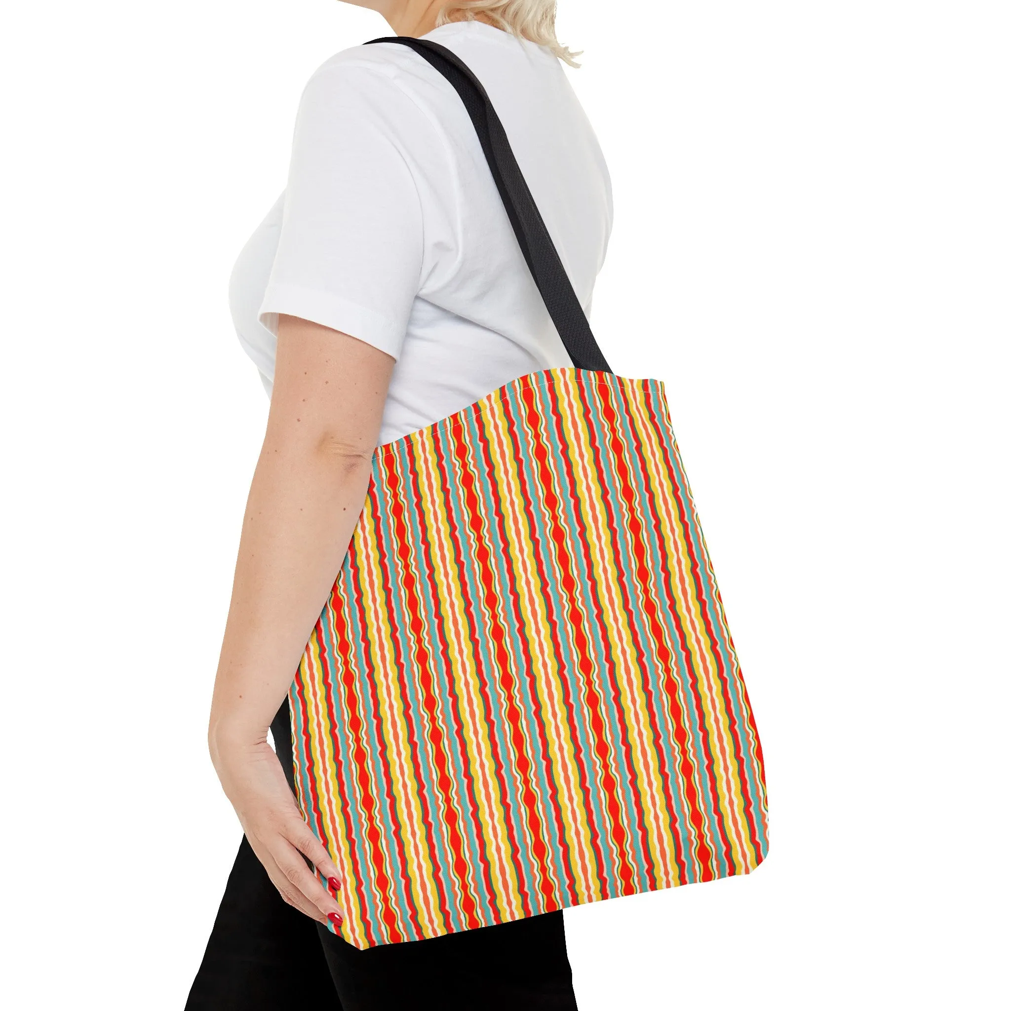 Groovy Stripes Tote Bag