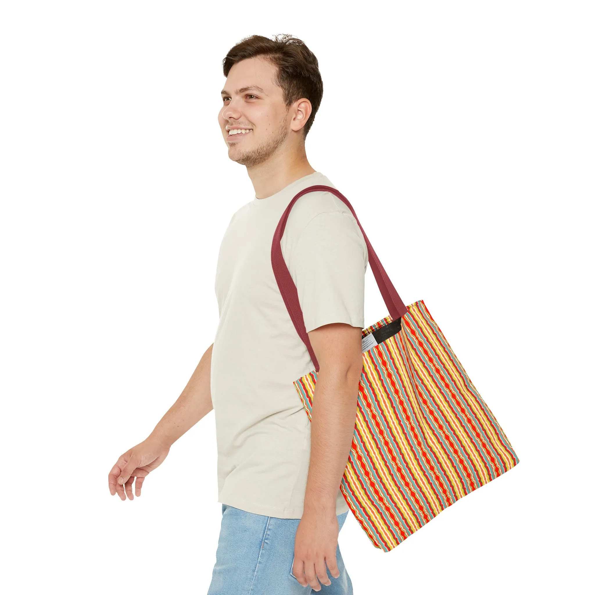 Groovy Stripes Tote Bag