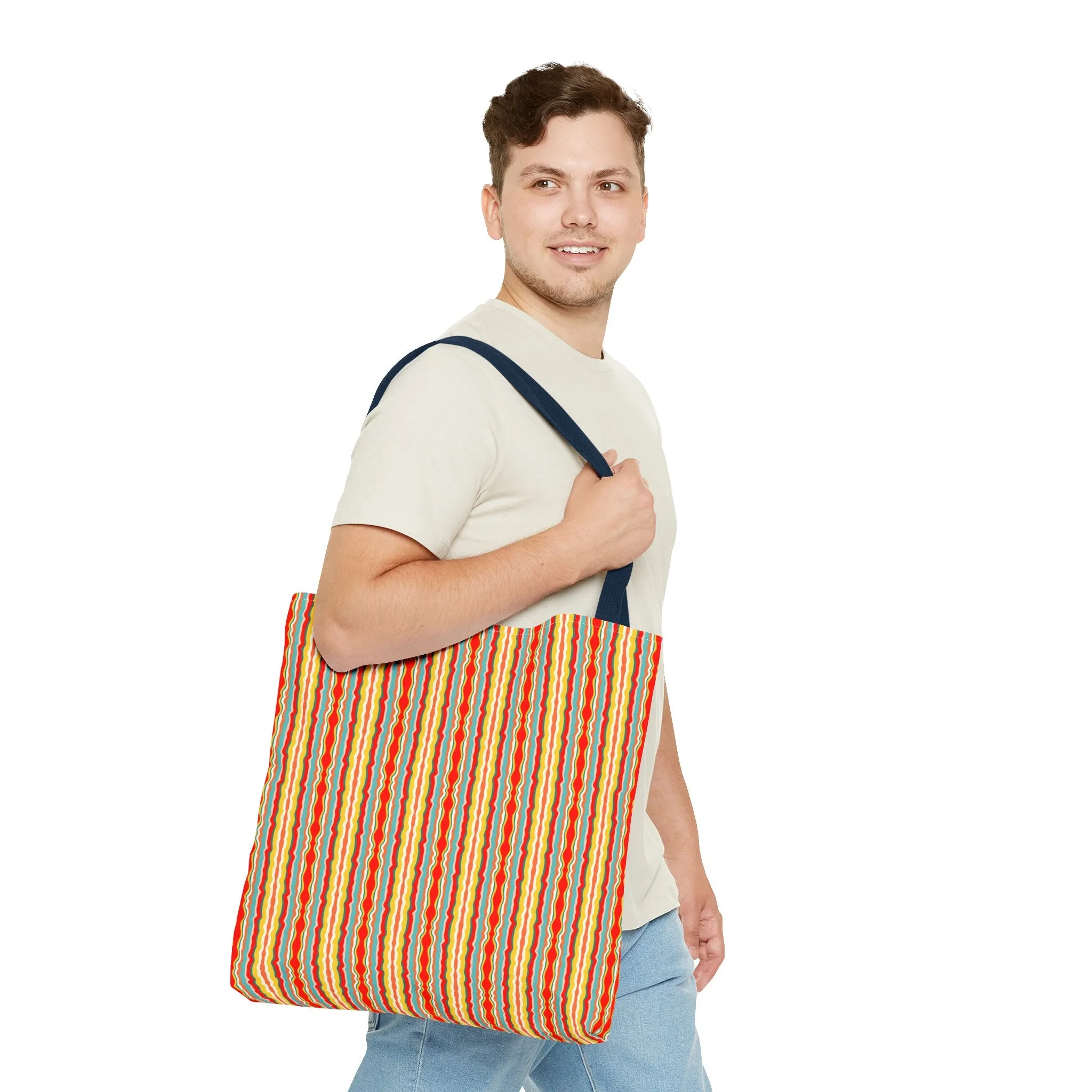 Groovy Stripes Tote Bag