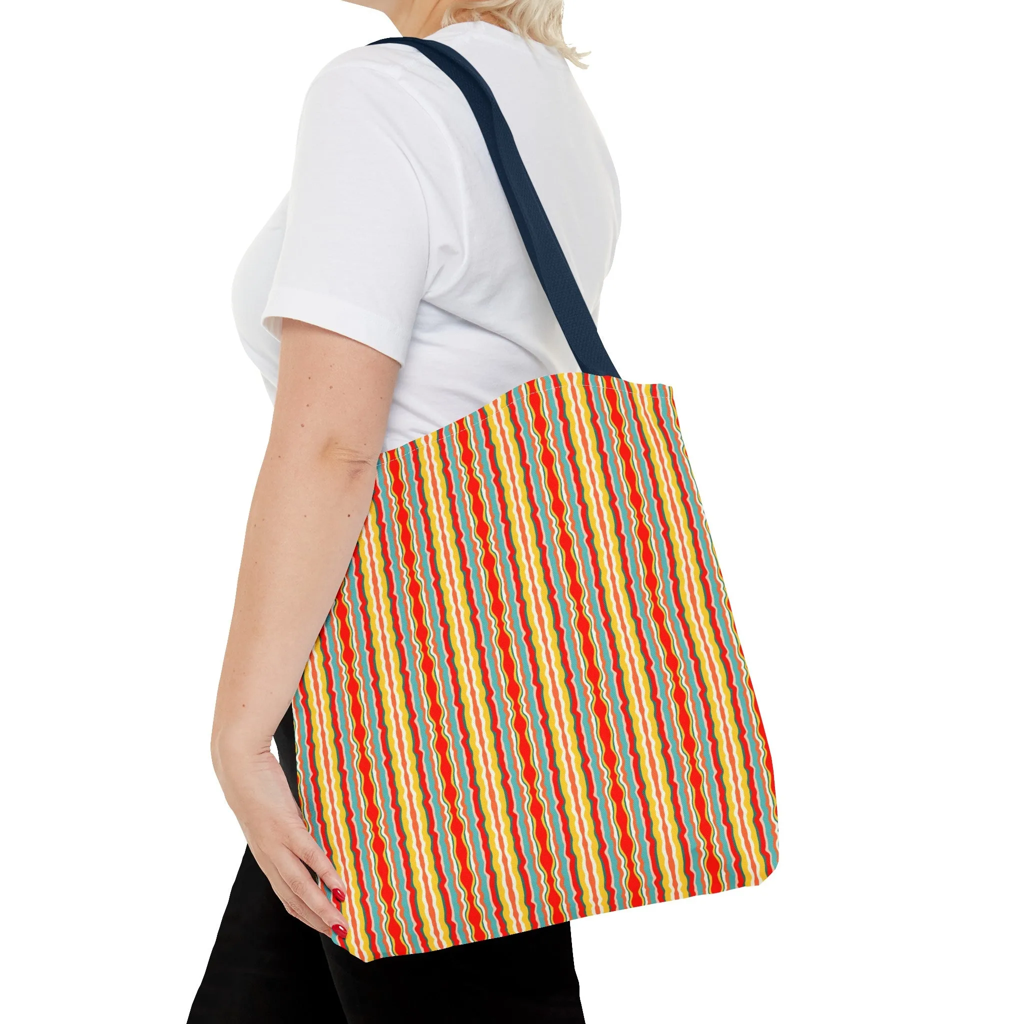 Groovy Stripes Tote Bag