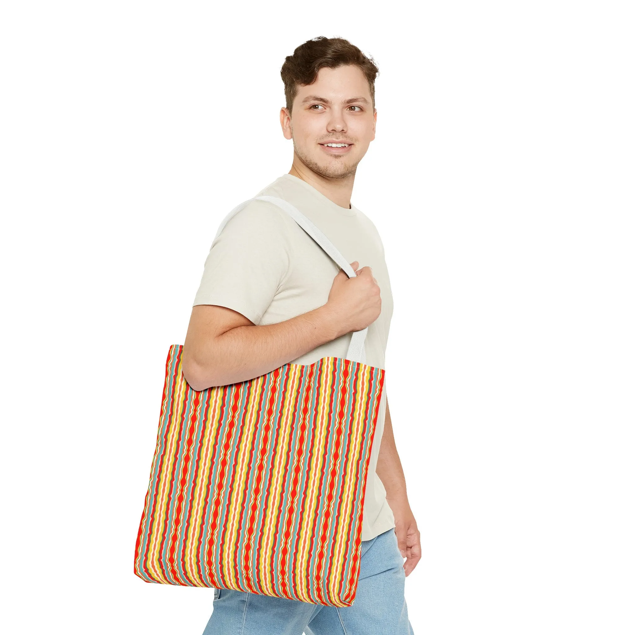 Groovy Stripes Tote Bag
