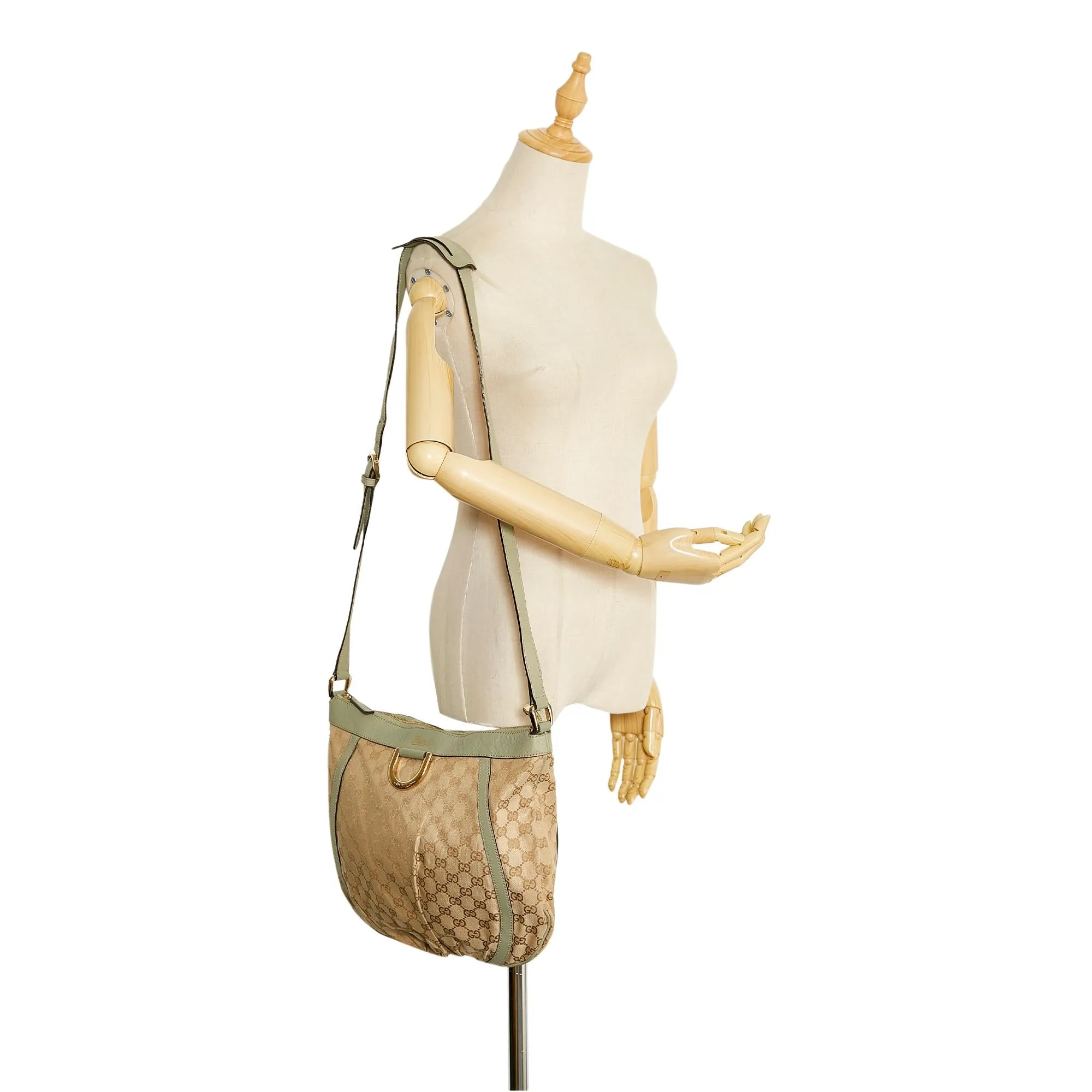 Gucci GG Canvas Abbey D-Ring Crossbody Bag (SHG-68SCNu)