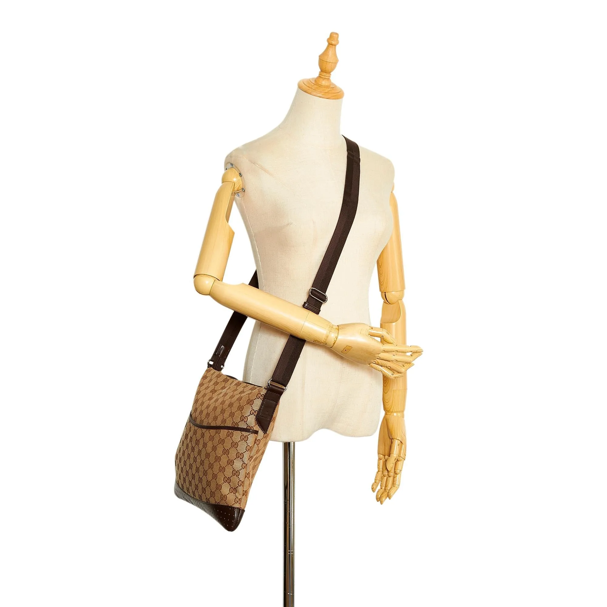Gucci GG Canvas Crossbody Bag (SHG-DUHgiy)