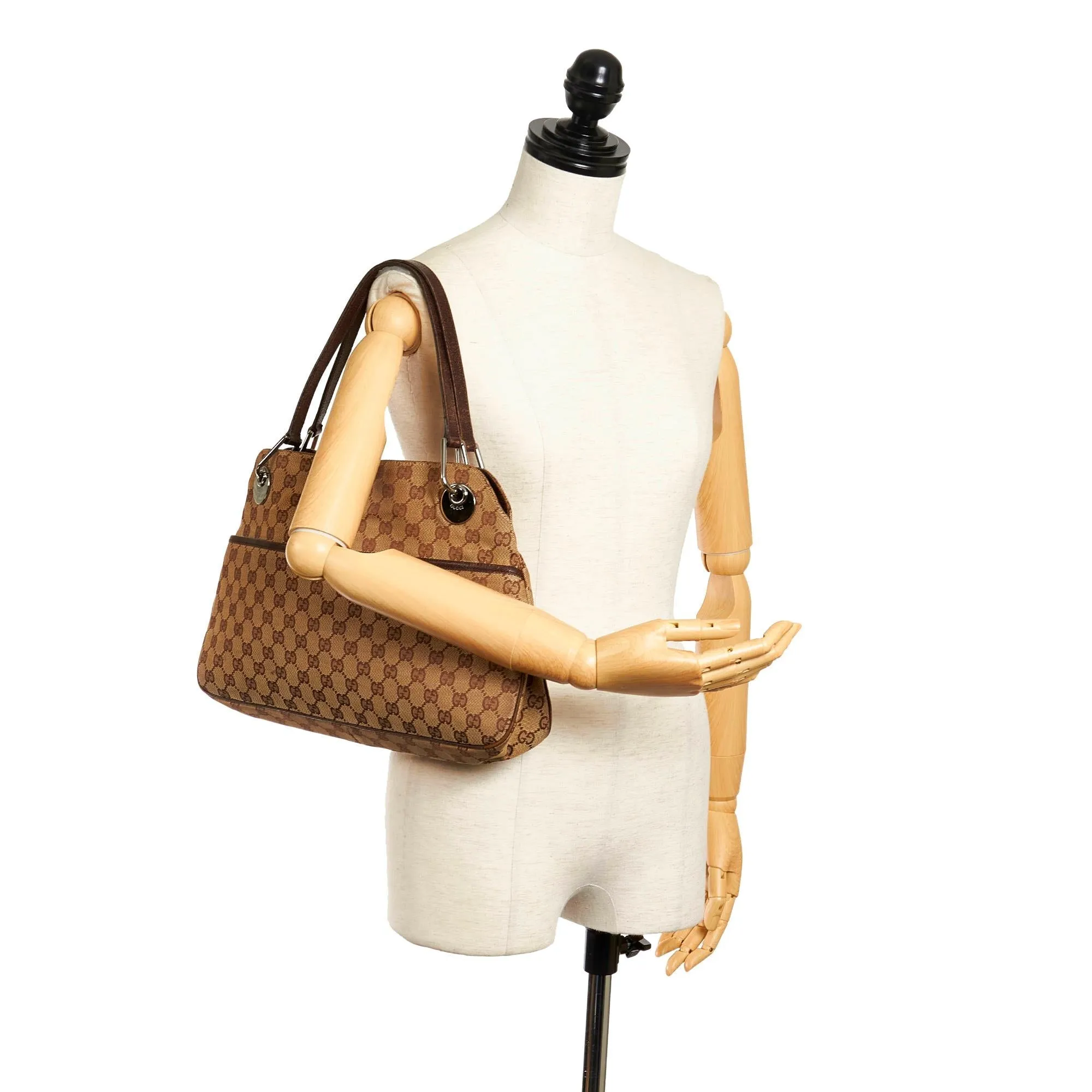 Gucci GG Canvas Eclipse Shoulder Bag (SHG-32020)