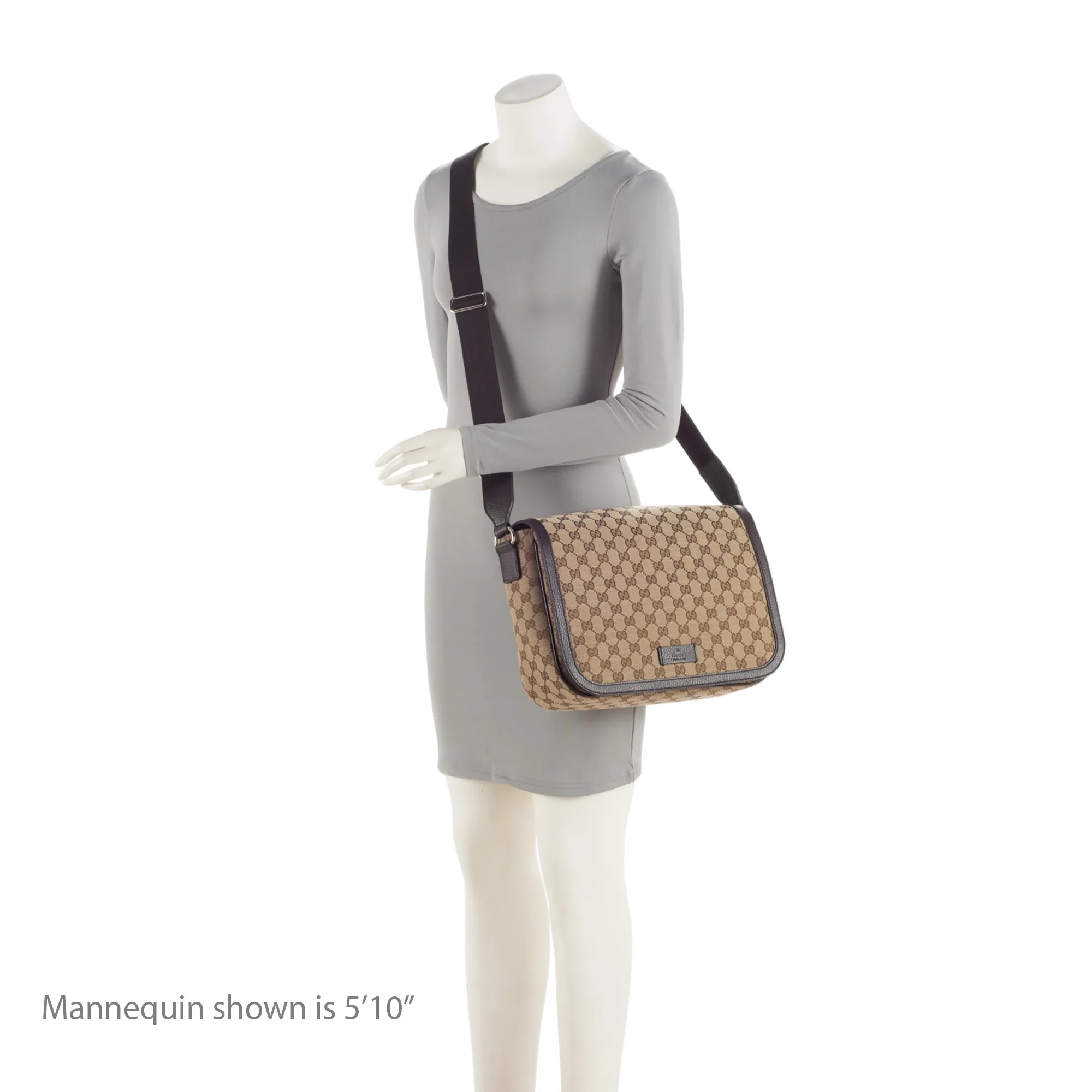 Gucci GG Canvas Flap Messenger Bag (SHF-Dgivt4)