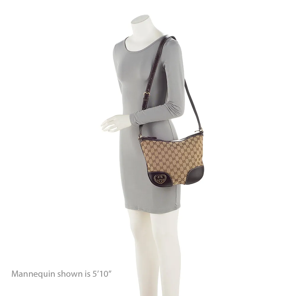 Gucci GG Canvas Interlocking Heart Crossbody Bag (SHF-21469)
