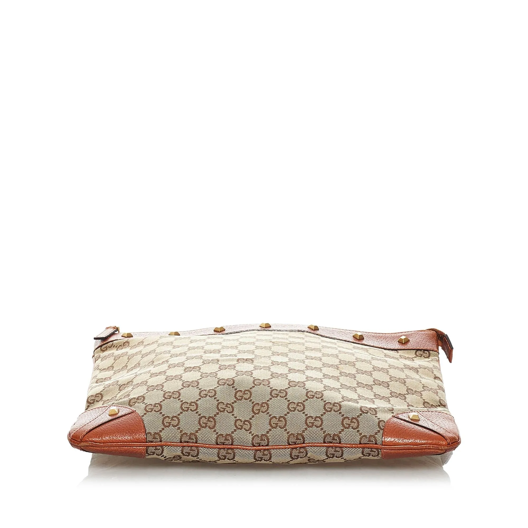 Gucci GG Canvas Nailhead Crossbody Bag (SHG-33698)