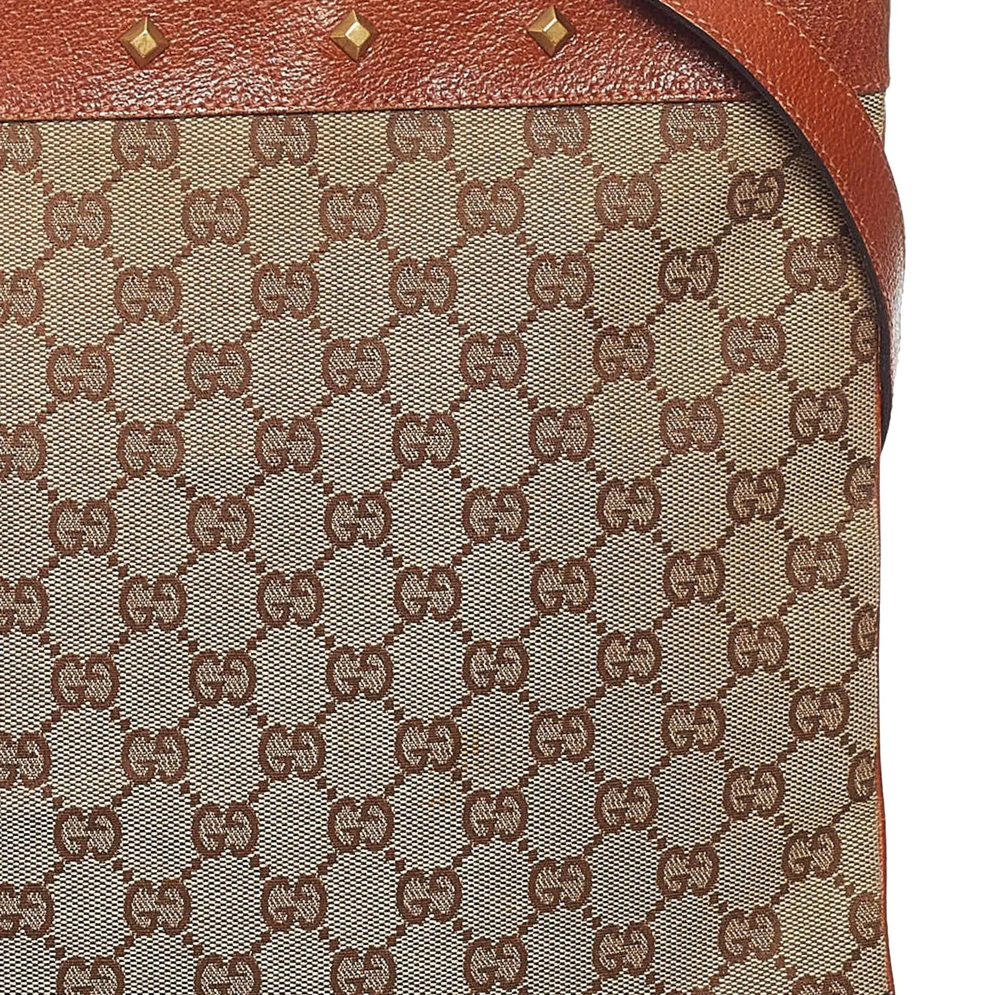Gucci GG Canvas Nailhead Crossbody Bag (SHG-33698)