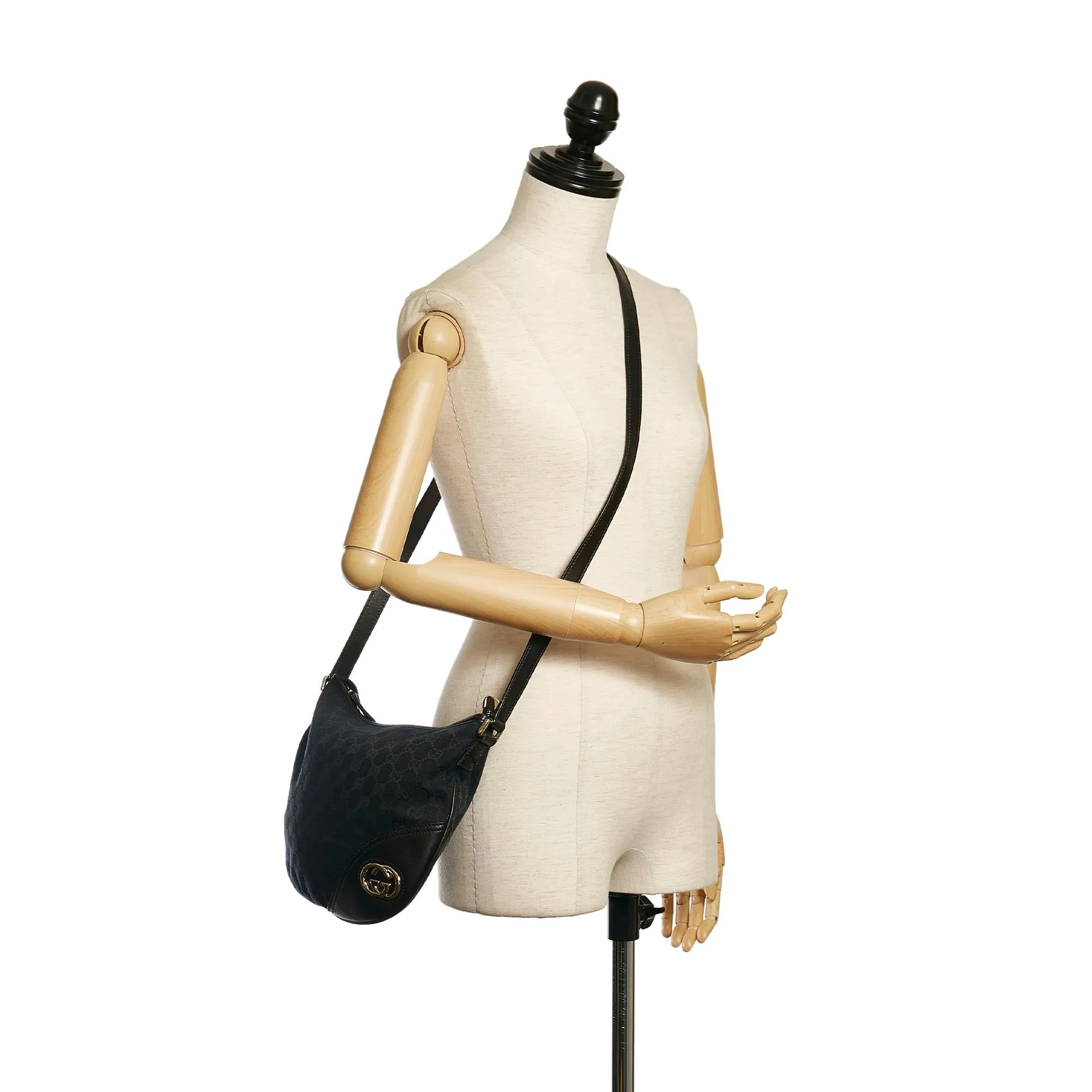 Gucci GG Canvas New Britt Crossbody (SHG-34441)