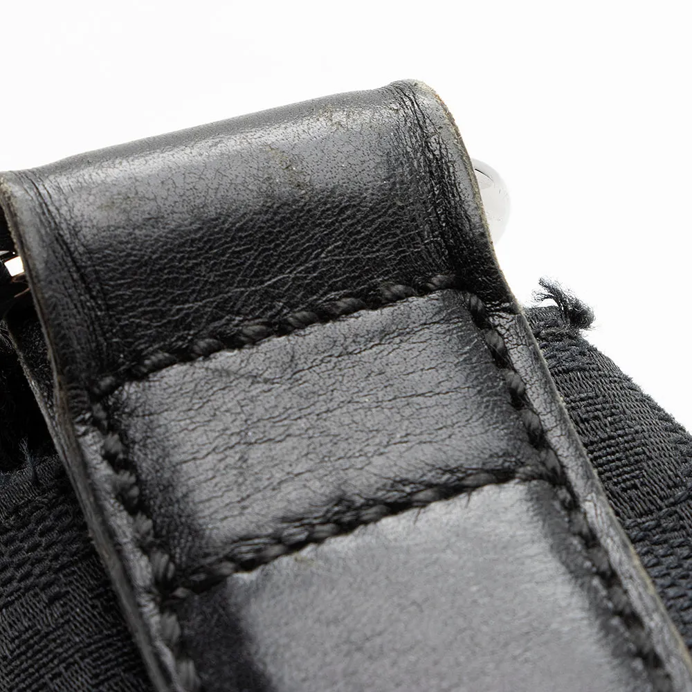 Gucci GG Canvas Perforated Leather Messenger Bag (SHF-20533)