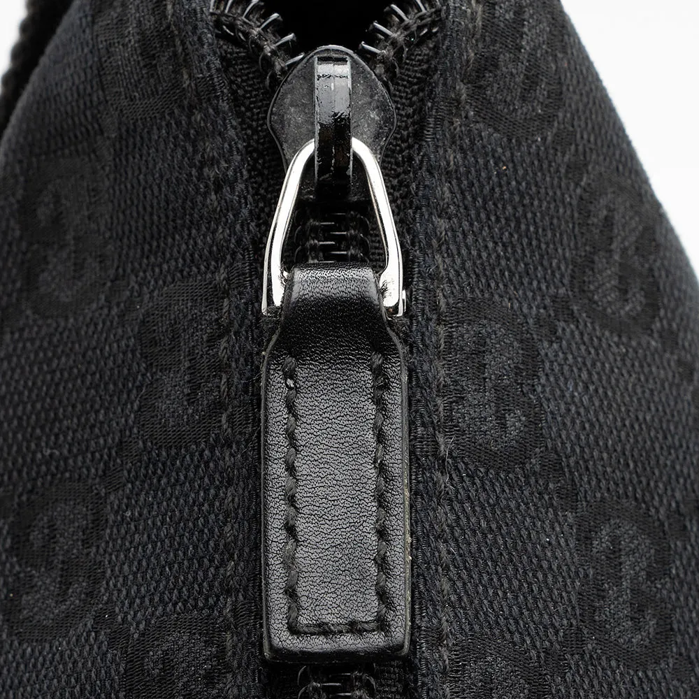 Gucci GG Canvas Perforated Leather Messenger Bag (SHF-20533)