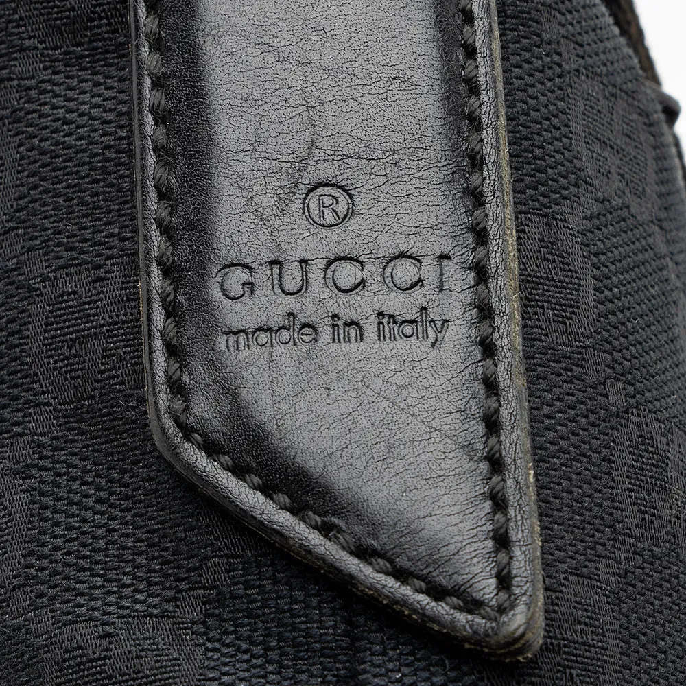 Gucci GG Canvas Perforated Leather Messenger Bag (SHF-20533)