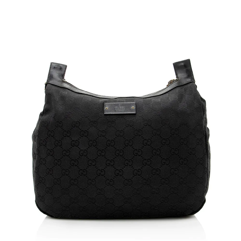 Gucci GG Canvas Pocket Shoulder Bag (SHF-19921)