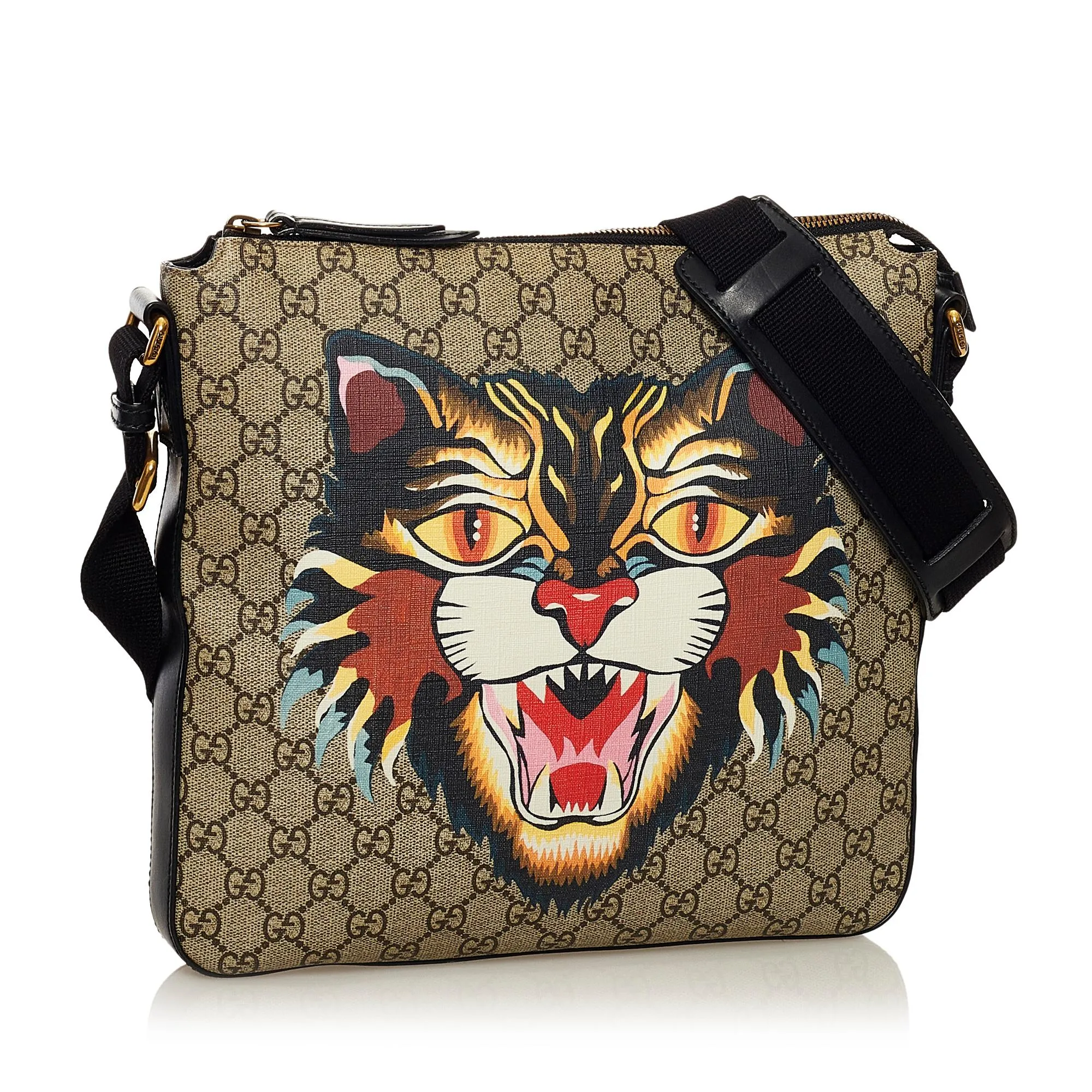Gucci GG Supreme Angry Cat Crossbody Bag (SHG-34262)