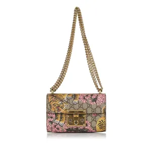 Gucci GG Supreme Bengal Padlock Crossbody Bag (SHG-34087)