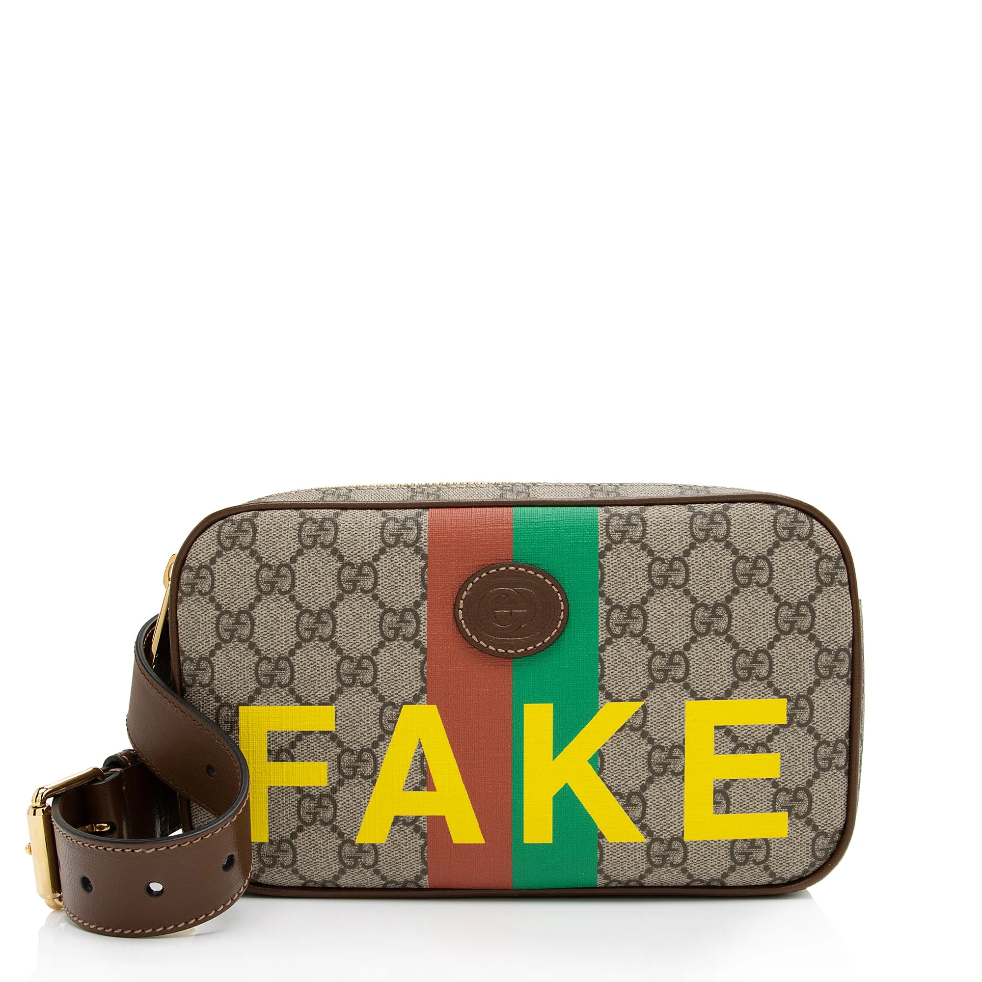 Gucci GG Supreme Fake/Not Small Belt Bag - Size 34 / 85 (SHF-p0qQDE)