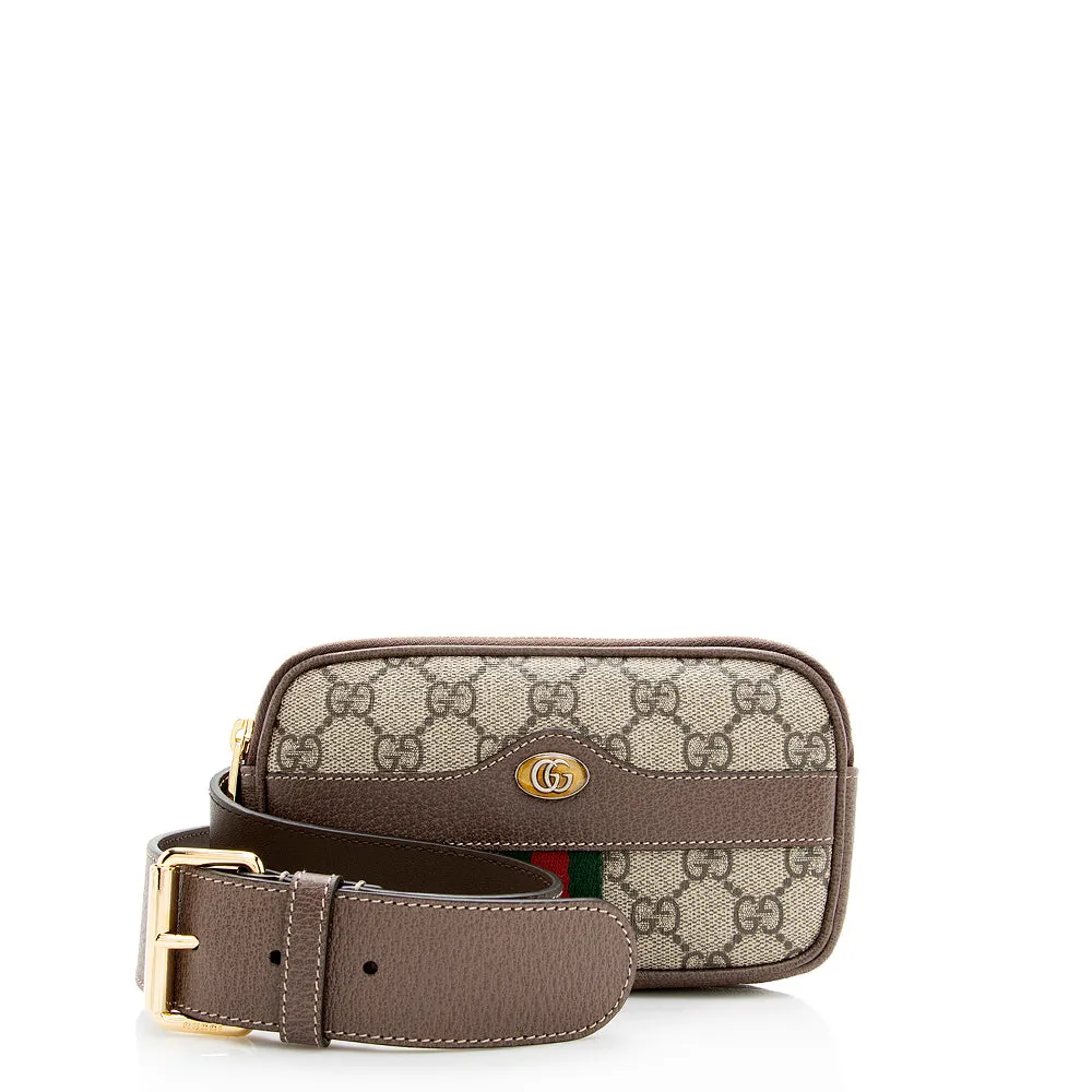 Gucci GG Supreme Ophidia Phone Case Belt Bag - Size 34 / 85 (SHF-20457)