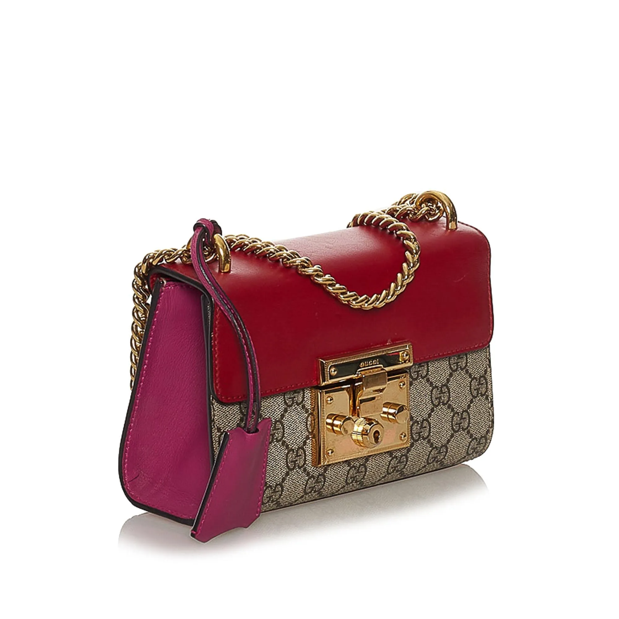 Gucci GG Supreme Padlock Crossbody Bag (SHG-34078)