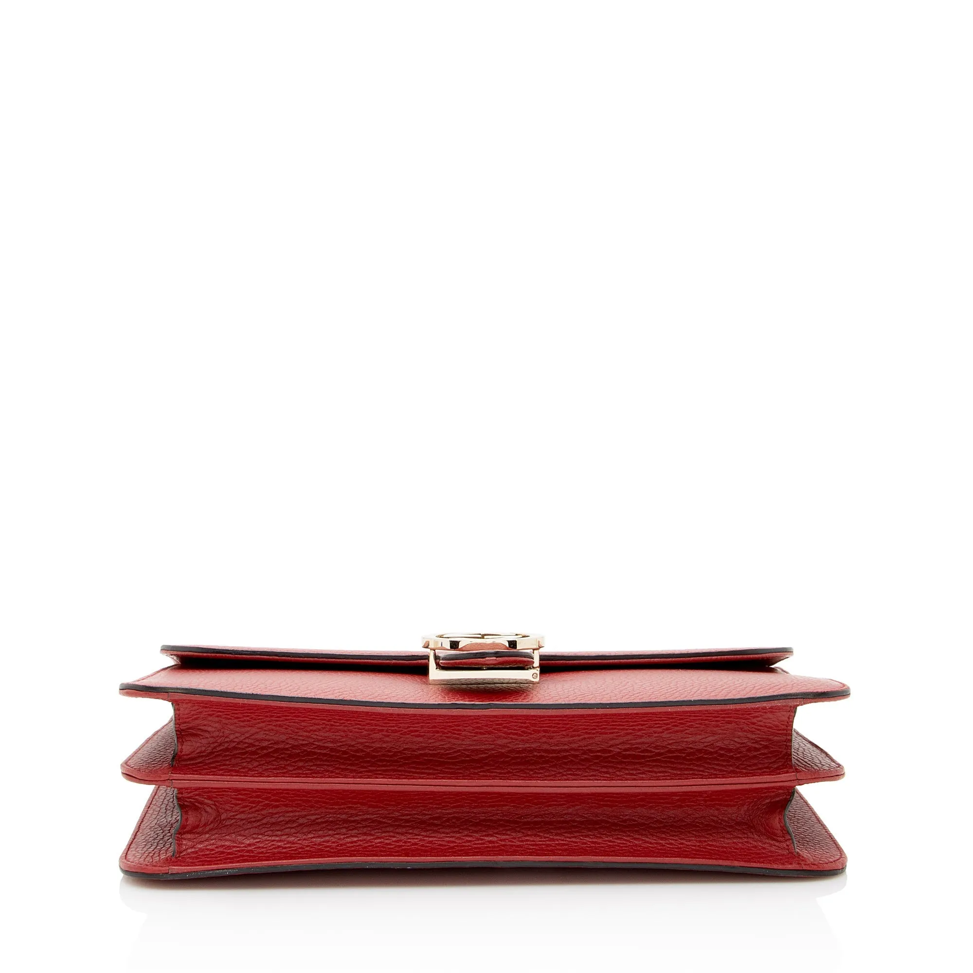 Gucci Grained Calfskin Interlocking G Medium Shoulder Bag (SHF-22611)