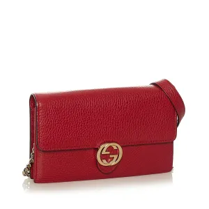 Gucci Interlocking G Wallet On Chain (SHG-35312)