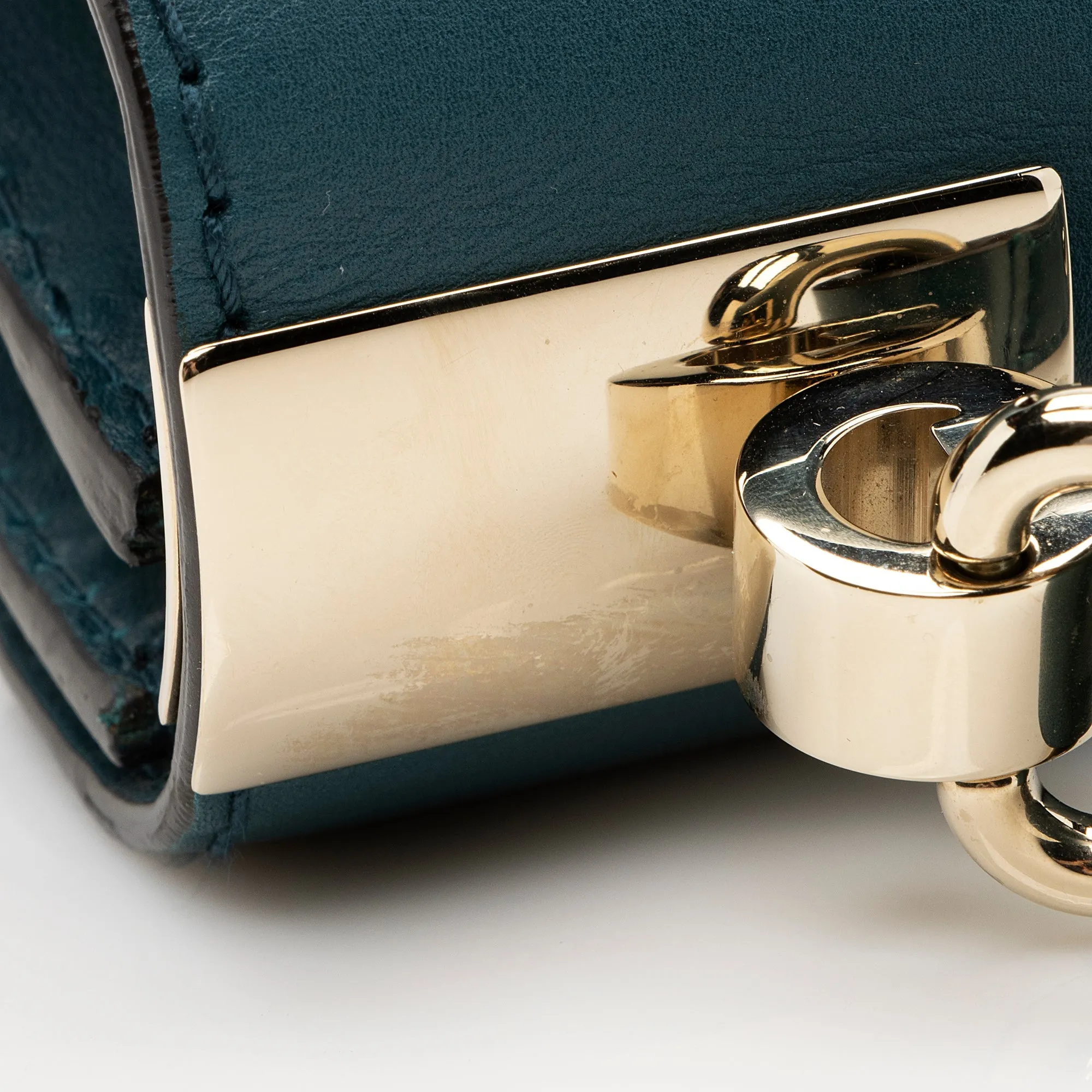 Gucci Leather 1973 Flap Medium Shoulder Bag (SHF-22205)