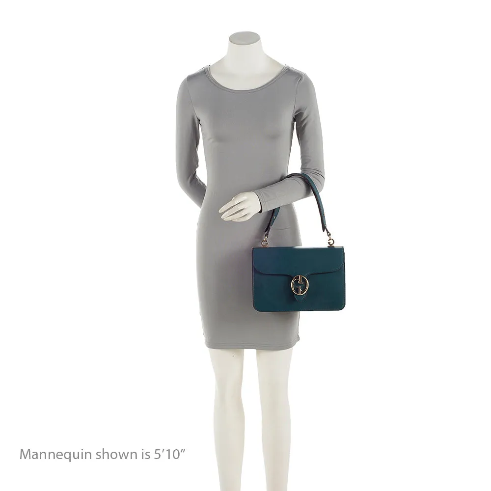 Gucci Leather 1973 Flap Medium Shoulder Bag (SHF-22205)