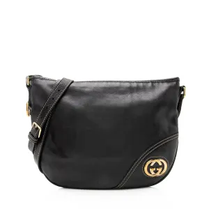 Gucci Leather Britt Messenger Bag (SHF-23050)