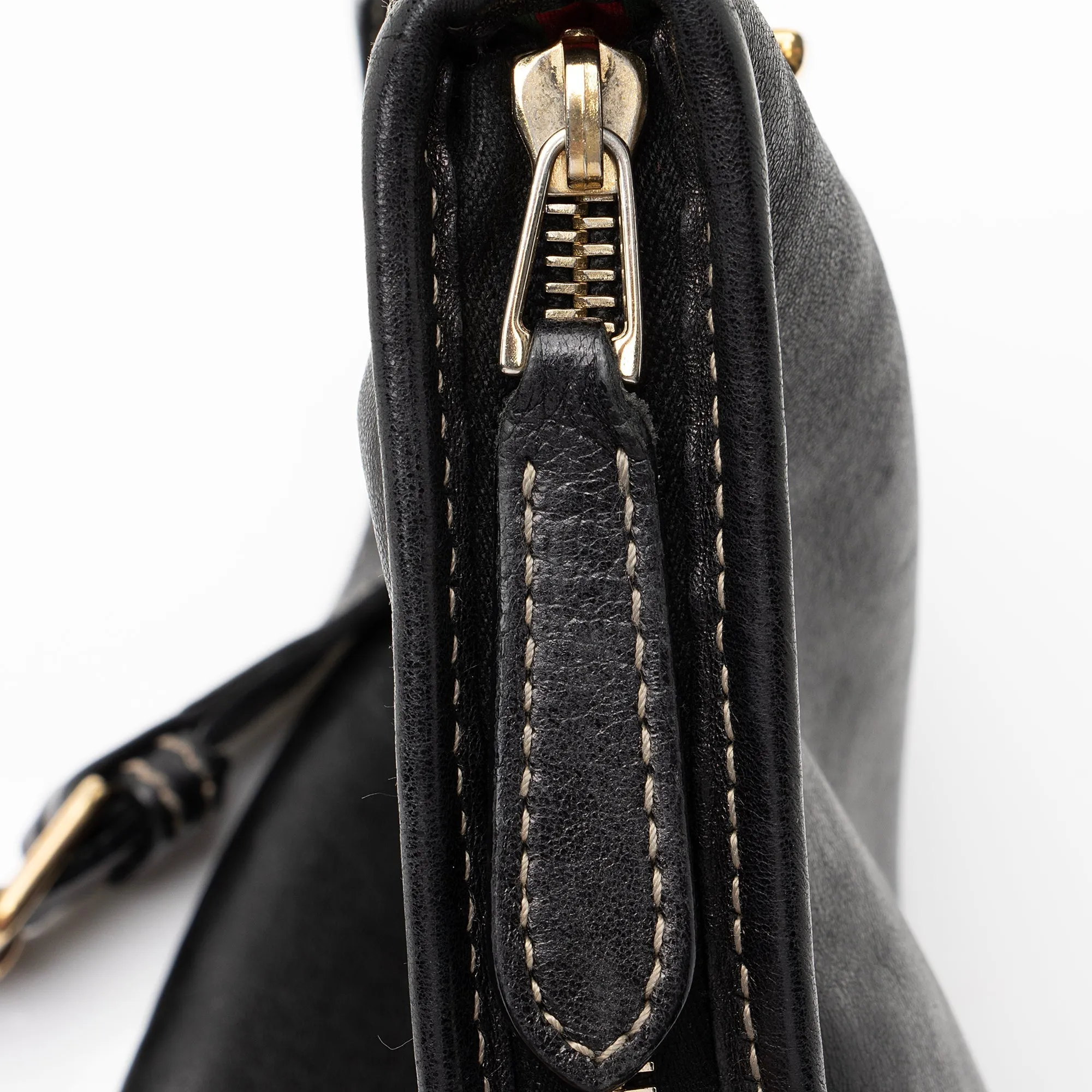 Gucci Leather Britt Messenger Bag (SHF-23050)