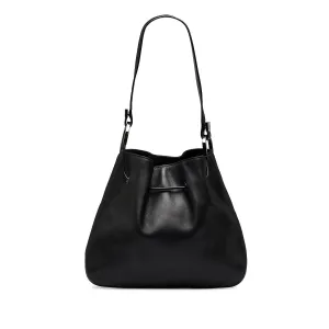 Gucci Leather Drawstring Shoulder Bag (SHG-RSAtpw)