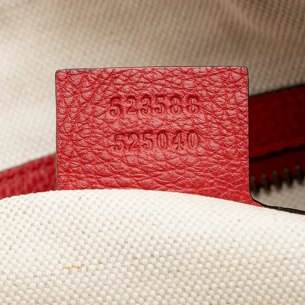 Gucci Leather Logo Half Moon Messenger Bag (SHF-21798)