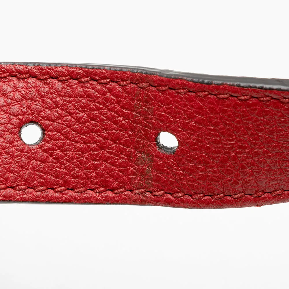 Gucci Leather Logo Half Moon Messenger Bag (SHF-21798)