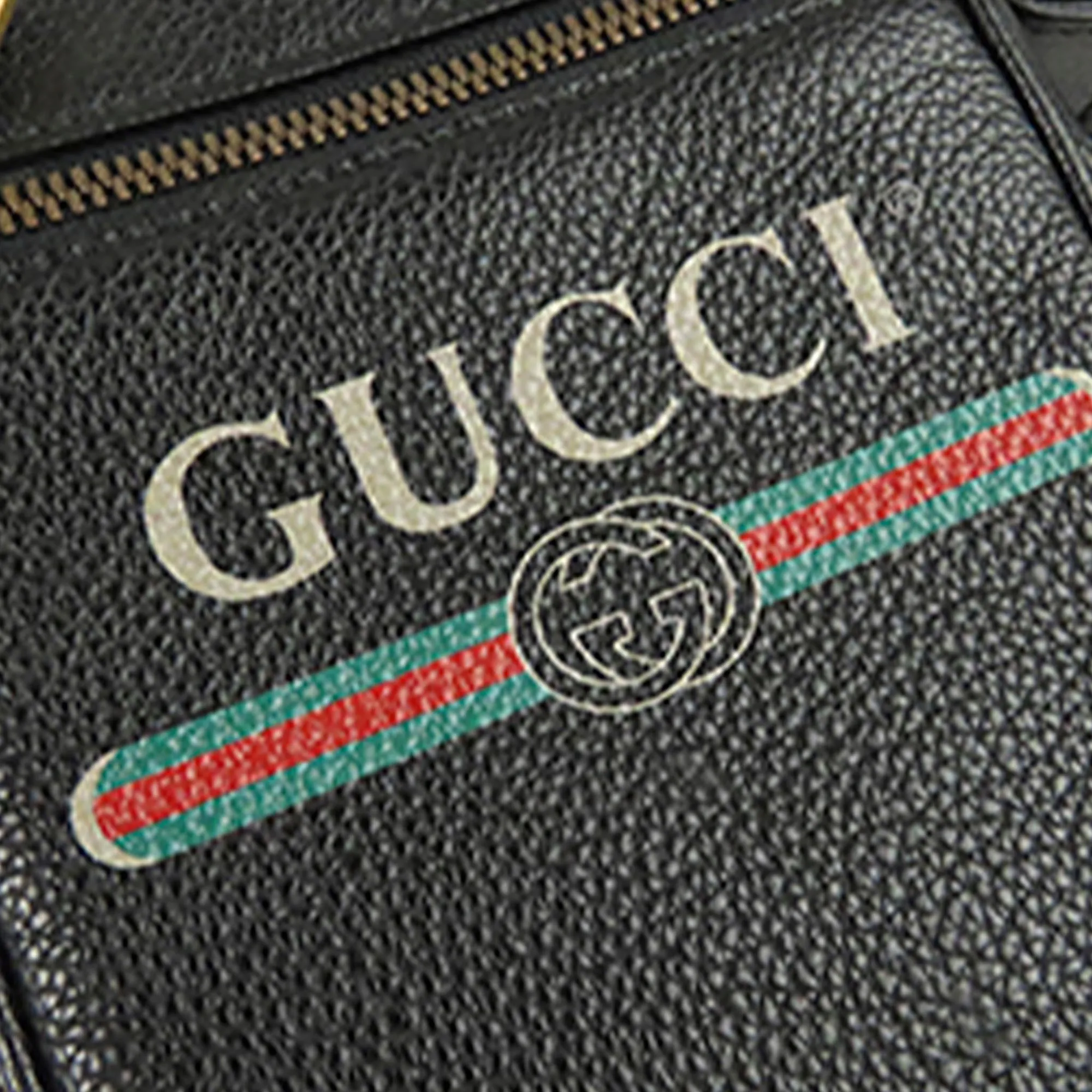 Gucci Logo Leather Crossbody Bag (SHG-34815)
