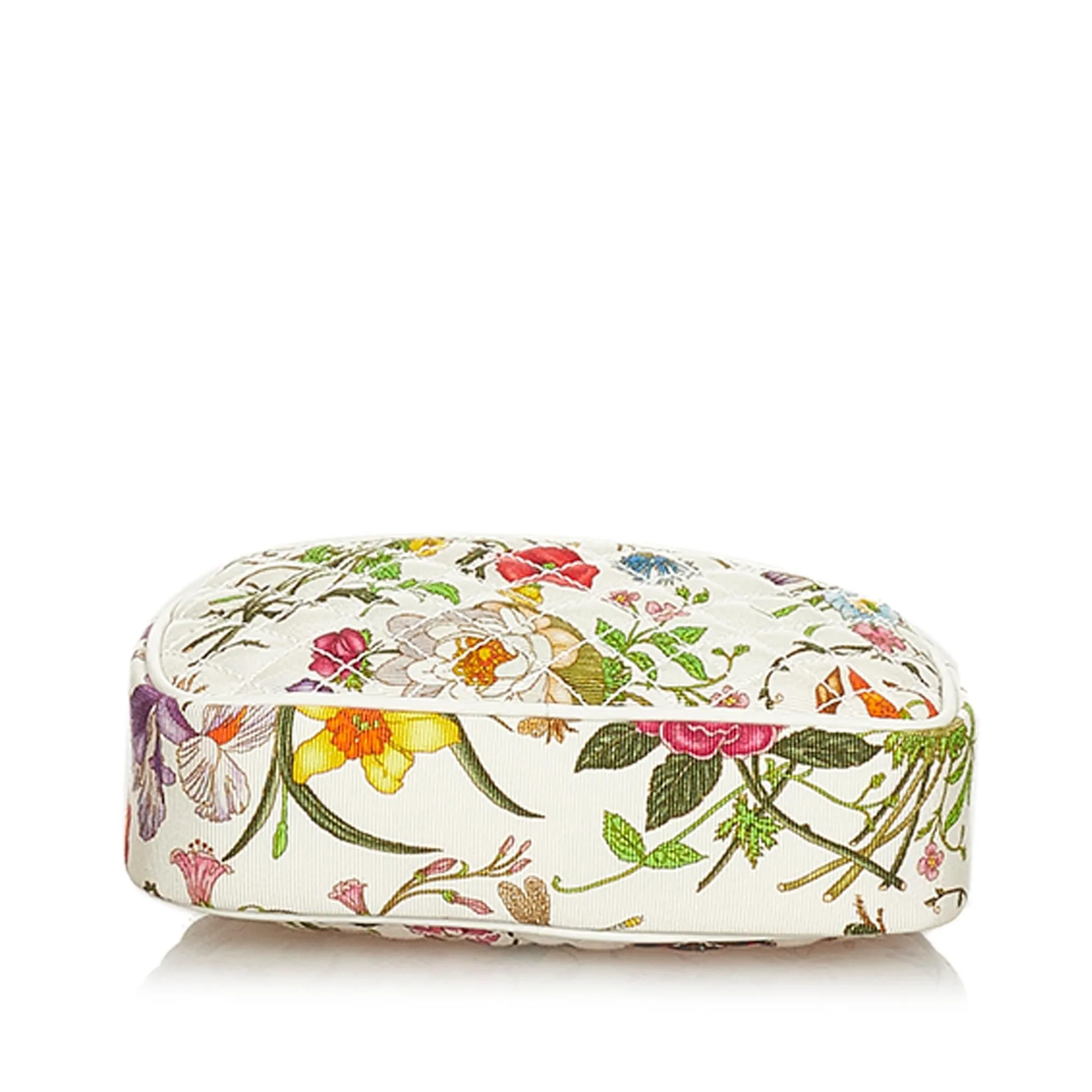 Gucci Mini Flora Trapuntata Canvas Crossbody Bag (SHG-26234)