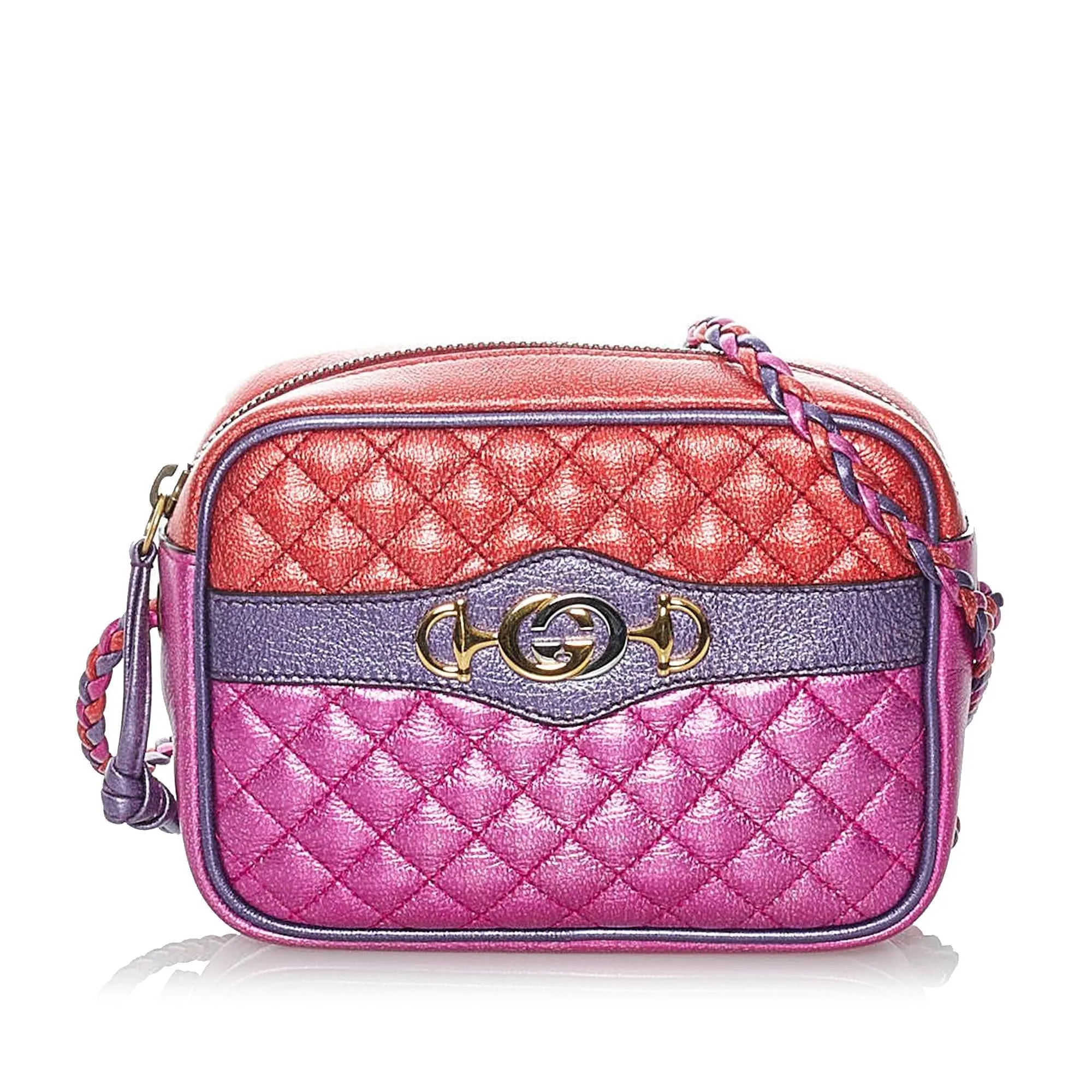 Gucci Mini Trapuntata Leather Crossbody Bag (SHG-30211)