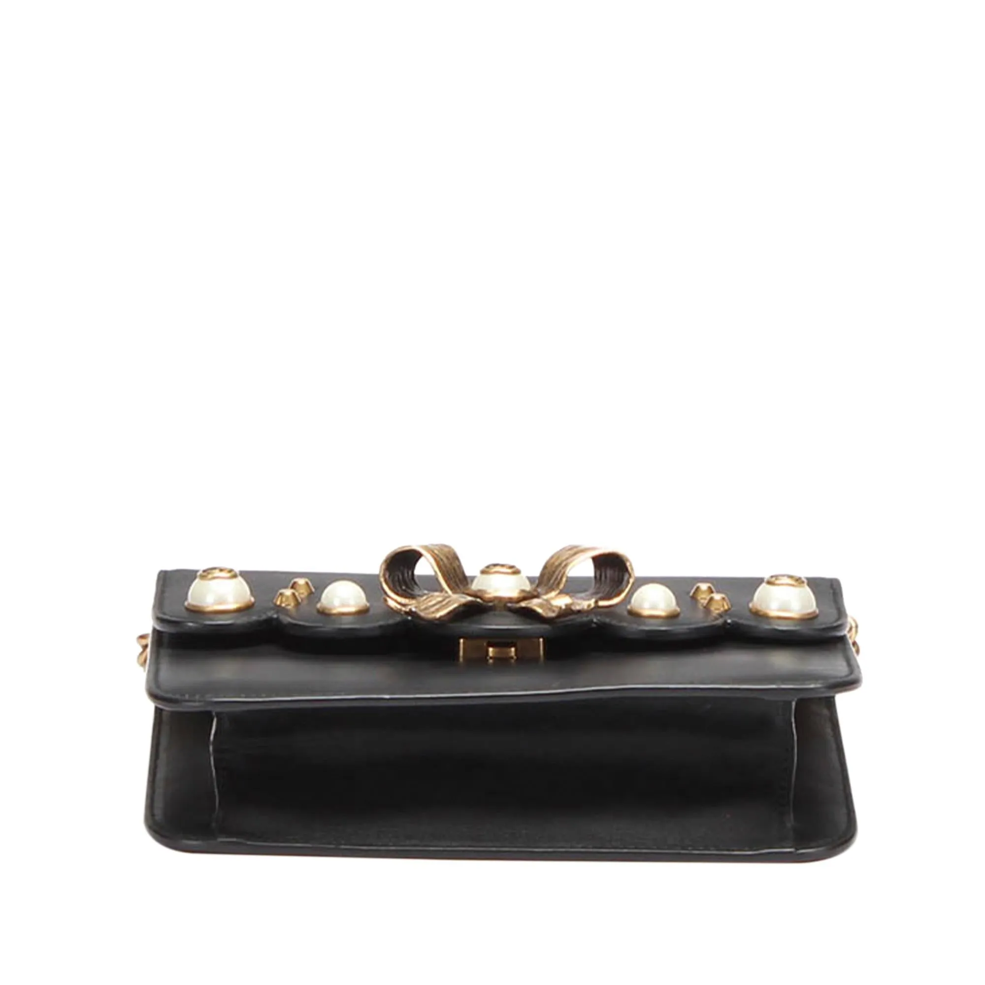 Gucci Peony Chain Leather Crossbody Bag (SHG-nU4ADo)