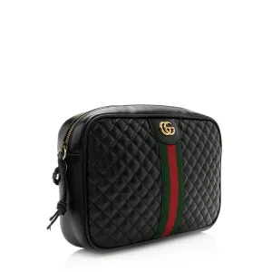 Gucci Quilted Leather Trapuntata Small Shoulder Bag (SHF-20469)