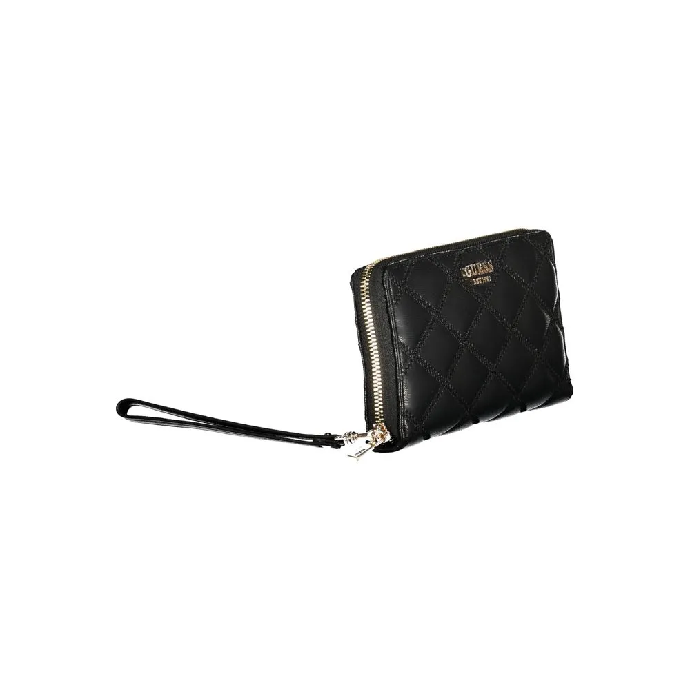 Guess Jeans Black Polyethylene Women Wallet