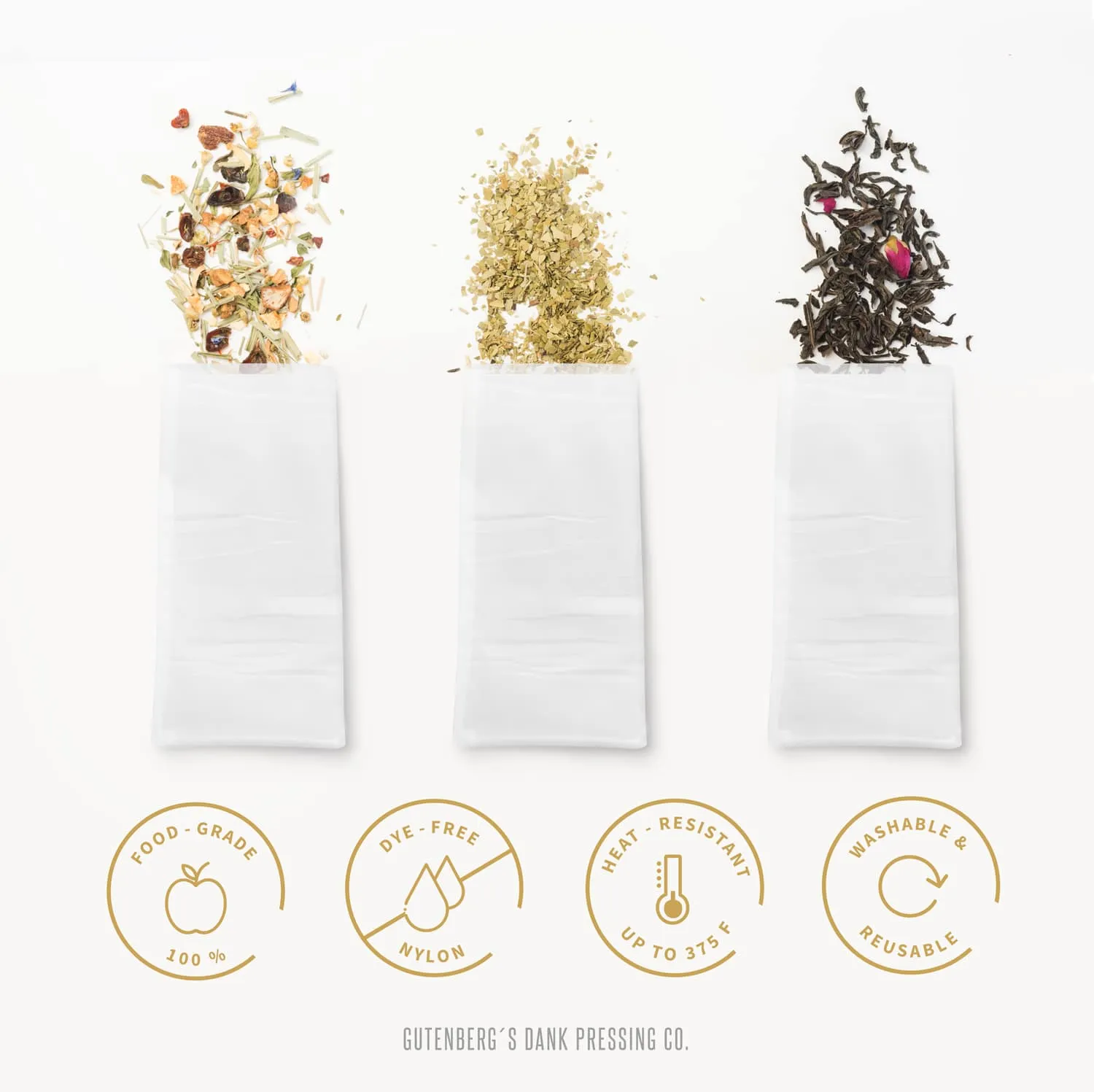 Gutenberg's Rosin Bags | 160µm | 3" x 6" | Pack of 50