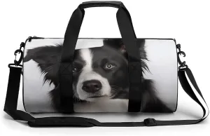 Gym Bag for Men Women Border Collie Duffel Bag Overnight Bag with Compartment Gym Sackpac