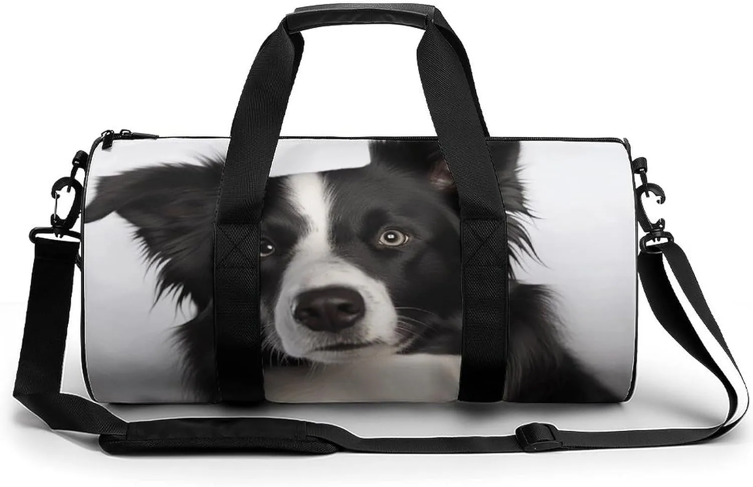 Gym Bag for Men Women Border Collie Duffel Bag Overnight Bag with Compartment Gym Sackpac
