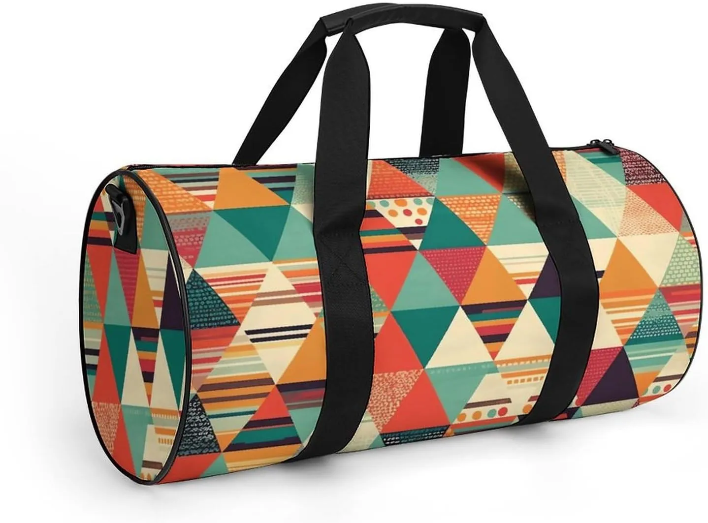 Gym Bag for Men Women Bright Colors And Stripes Duffel Bag Overnight Bag with Compartment Gym Sackpac